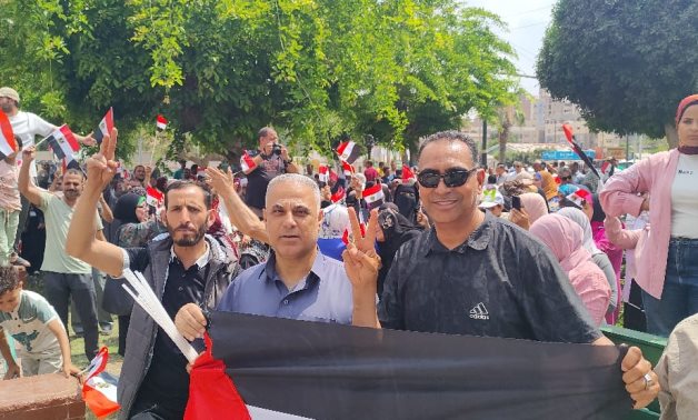 Les Égyptiens manifestent en soutien aux Palestiniens
