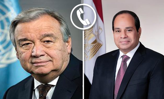Sissi et Guterres discutent des développements à Gaza lors d'un appel téléphonique