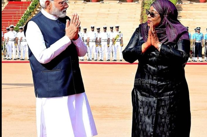 Samia pour des relations plus fortes entre la Tanzanie et l'Inde après la réélection de Modi
