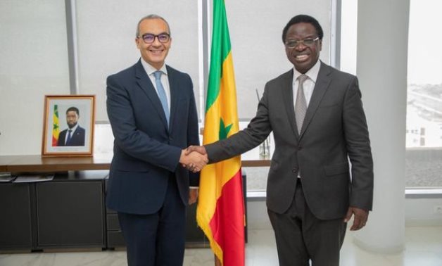 L'ambassadeur discute avec le ministre sénégalais des projets des investisseurs égyptiens