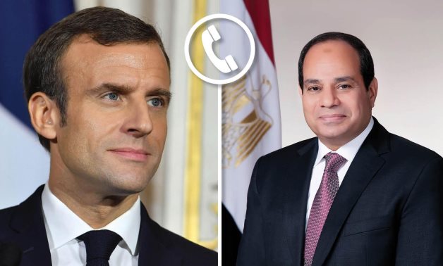 Le président Sissi reçoit un appel téléphonique de son homologue français Macron