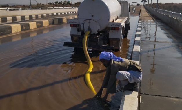 Assouan, en Haute-Égypte, frappée par de fortes pluies