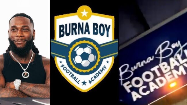 Burna Boy lance une académie de football à Lagos