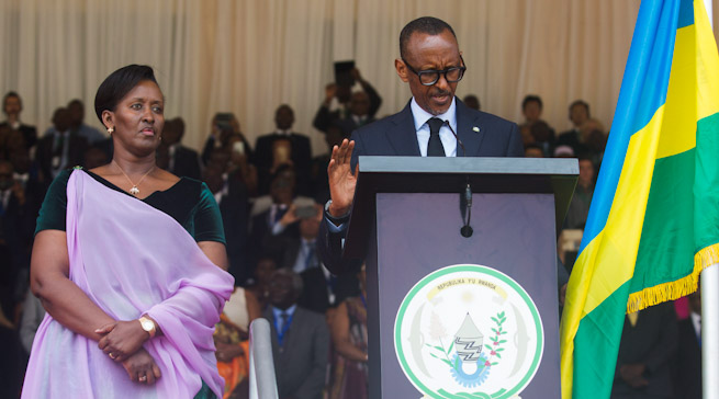Kagame a prêté serment comme président du Rwanda