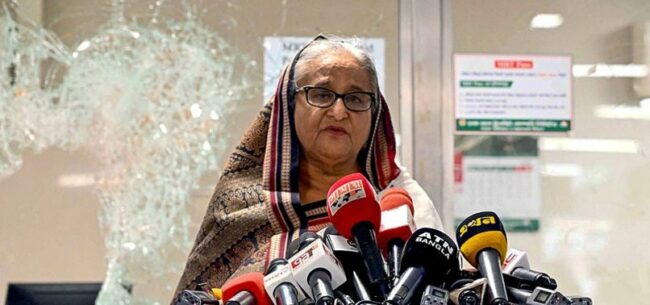 La Première ministre bangladaise Hasina démissionne et fuit le pays