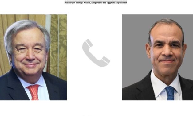 Le ministre égyptien des Affaires étrangères et le secrétaire général de l'ONU appellent à un cessez-le-feu urgent à Gaza pour mettre fin à la guerre et éviter une escalade