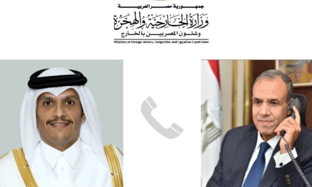 Le ministre égyptien des Affaires étrangères et son homologue qatari discutent des efforts de médiation pour parvenir à un cessez-le-feu à Gaza