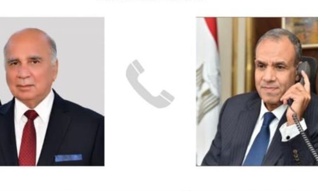 Le ministre égyptien des Affaires étrangères s'entretient au téléphone avec son homologue irakien