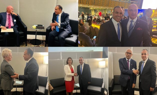 Le ministre égyptien des Affaires étrangères rencontre plusieurs dirigeants mondiaux