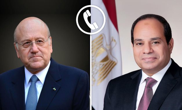 Sissi souligne la nécessité d'un cessez-le-feu immédiat au Liban et à Gaza lors d'un appel téléphonique avec Mikati