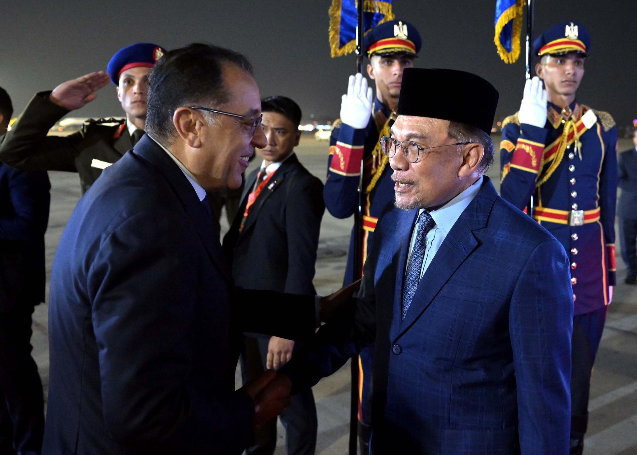 PM d'Égypte et de Malaisie