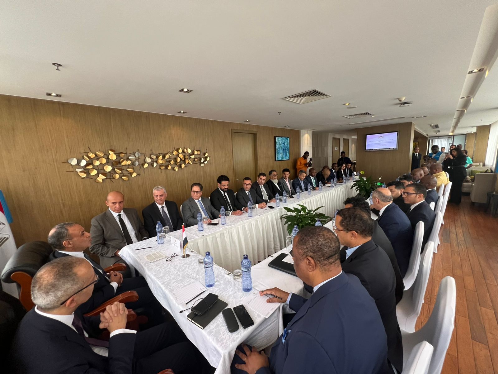 Egypt FM rencontre des hommes d'affaires égyptiens et congolais à Kinshasa
