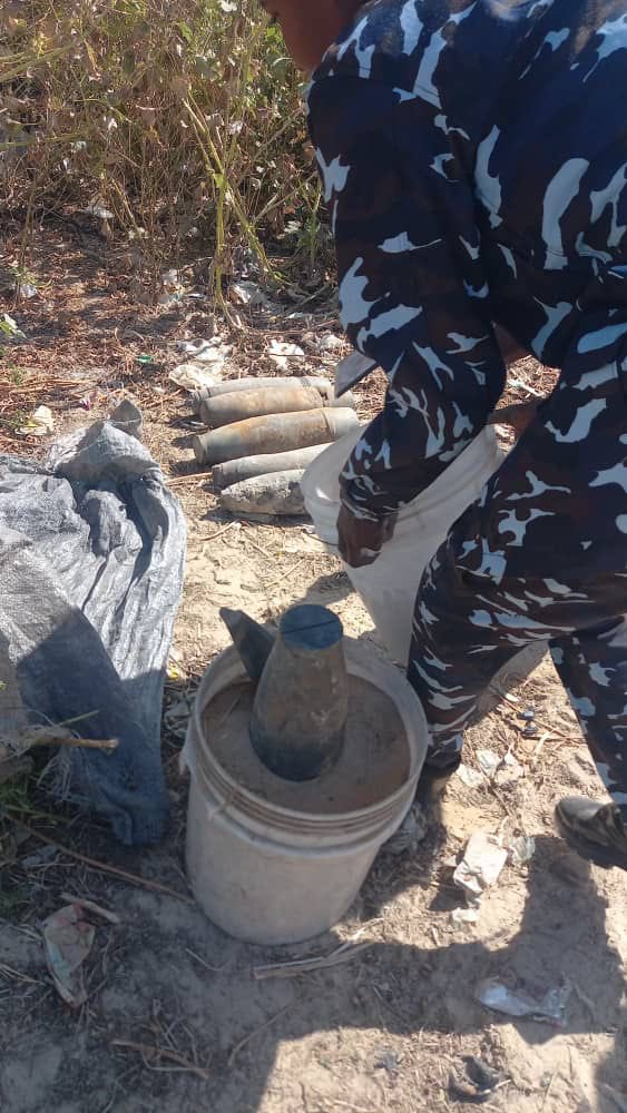 Insécurité : la police récupère des explosifs à Borno