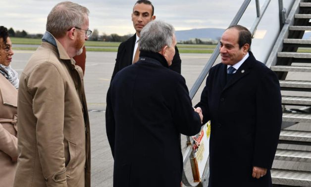 Le président Sissi arrive à Dublin, au terme de sa tournée européenne