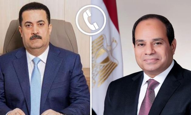 Le président Sissi s'entretient avec le Premier ministre irakien Mohammed Shia' Al-Sudani