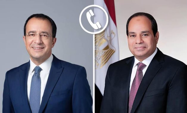 Le président Sissi s'entretient avec le président chypriote