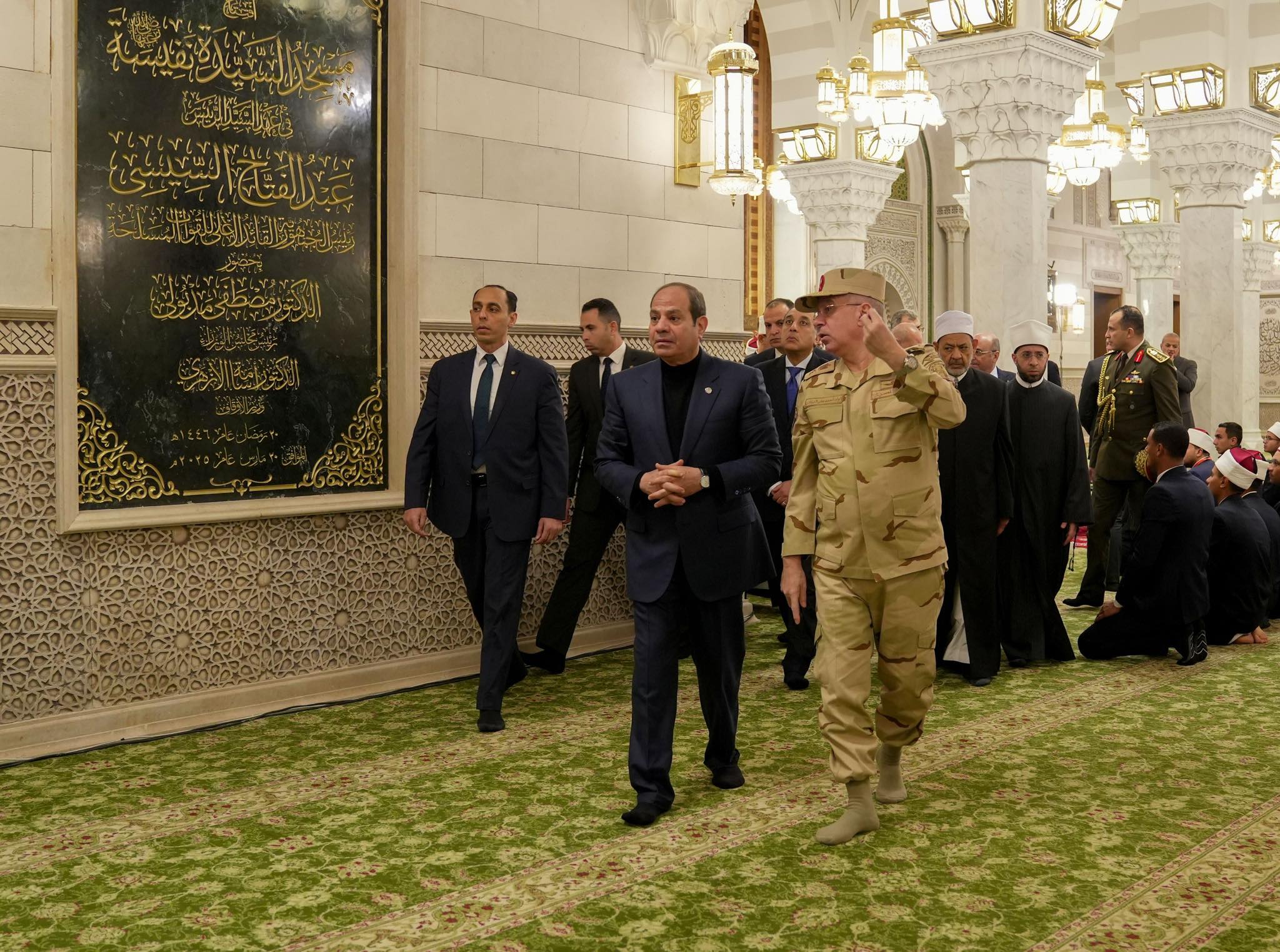 Le président Sisi lance les travaux de rénovation à la mosquée Sayyida Nafisa 3
