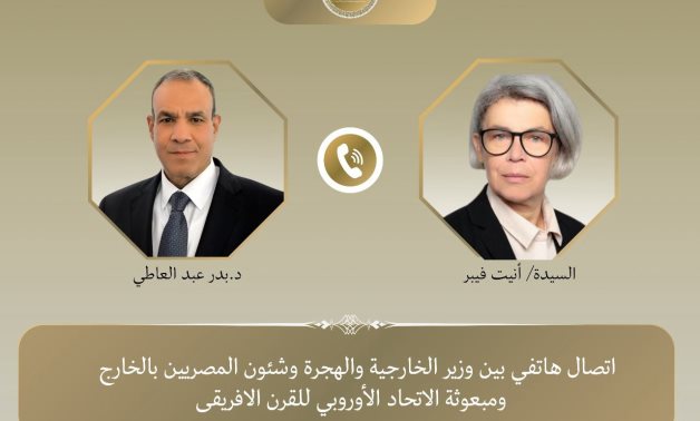 FM Abdelatty discute des défis auxquels sont confrontés les pays de Horn of Africa avec l'UE Envoy