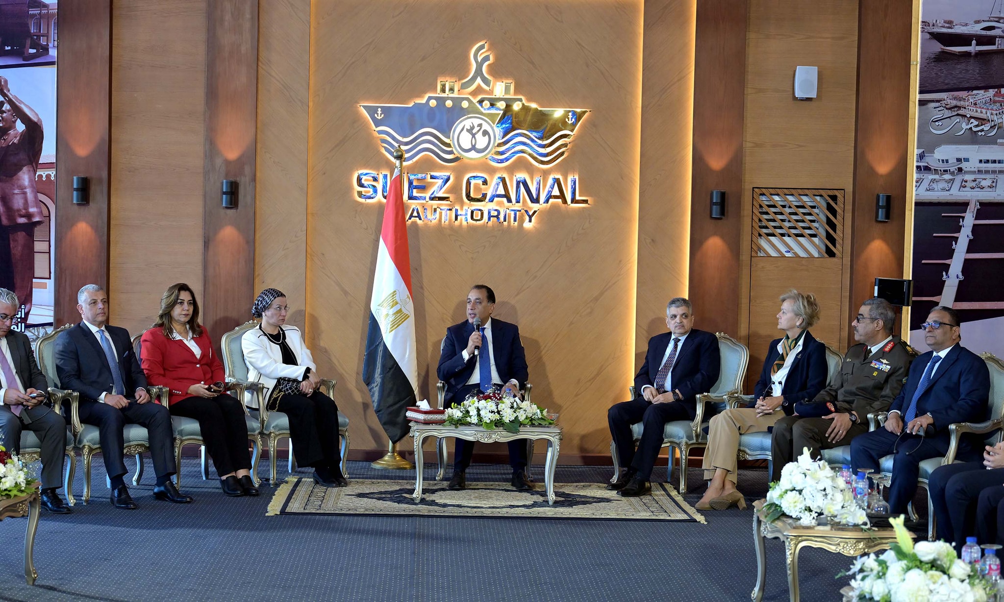 Le Premier ministre Mustafa Madbouly assiste à une célébration de la Suez Canal Authority (SCA) à Ismailia 1