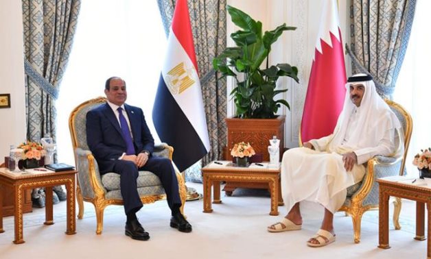 La déclaration conjointe égyptienne-qatari met l'accent sur de fortes relations entre deux pays
