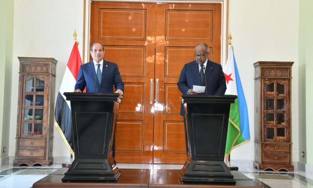 Le président Sisi, homologue djiboutien rejette les menaces de sécurité, la liberté de navigation en mer Rouge