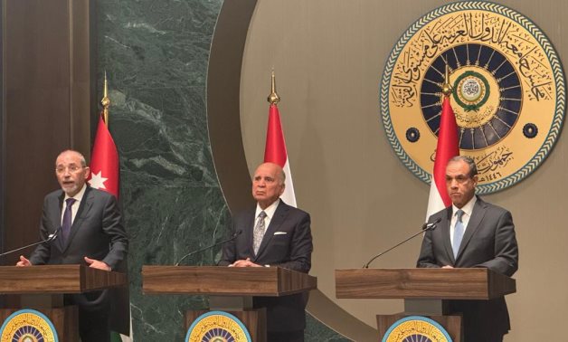 Abdelatty participe à une réunion de coopération tripartite entre l'Égypte, la Jordanie, l'Irak