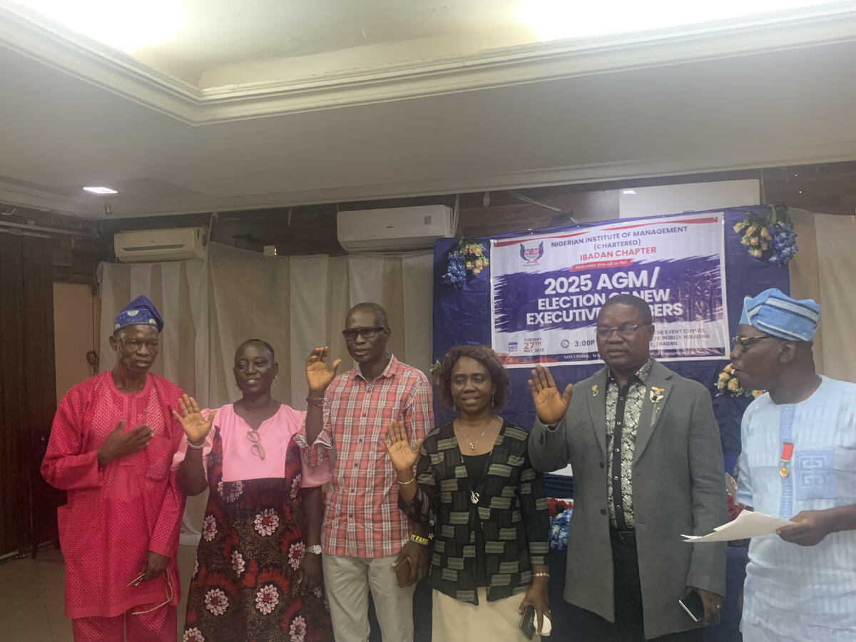Le chapitre Nim Ibadan obtient un nouveau président, d'autres officiers principaux