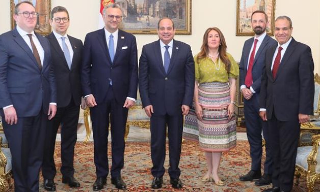Le président Sisi, conseiller américain américain pour l'Afrique, discutez de la guerre de Gaza, crise libyenne