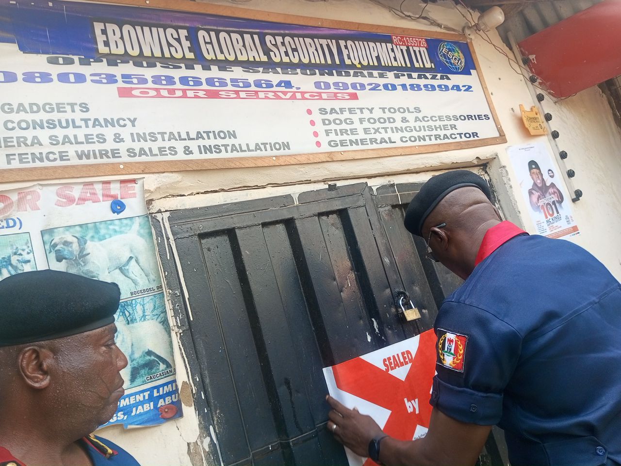 NSCDC scelle sept sociétés de gardes privés à FCT