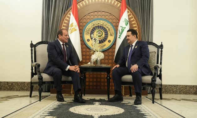 Sisi, Sudani discute de la collaboration dans le développement de l'Irak, Urge Halt to Gaza War