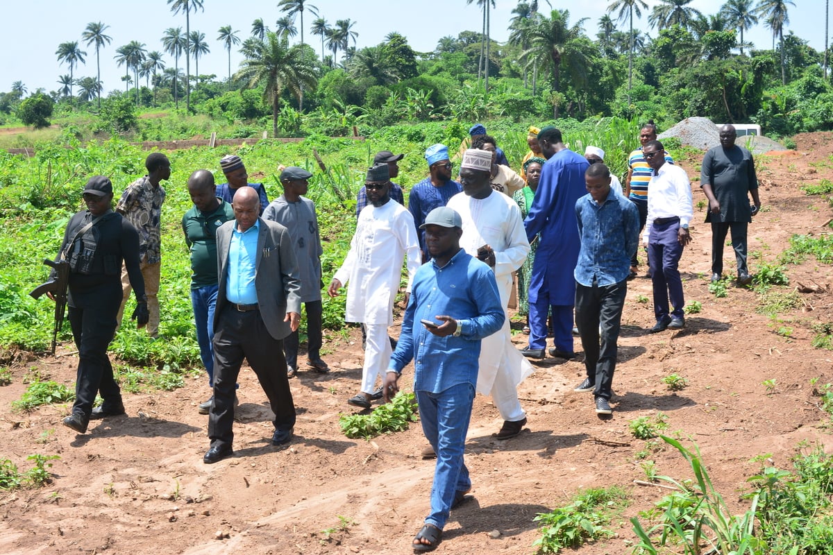 L'équipe d'évaluation de FG visite les futes iyin-ekiti