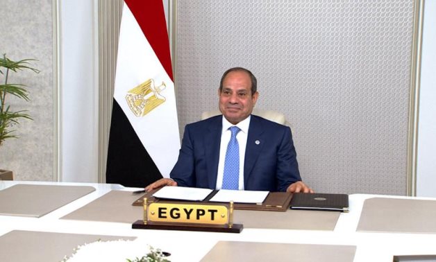 Le président Sisi participe à une réunion avant Int. Conférence pour le financement pour le développement