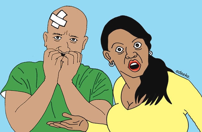 I landed in hospital after my wife grabbed