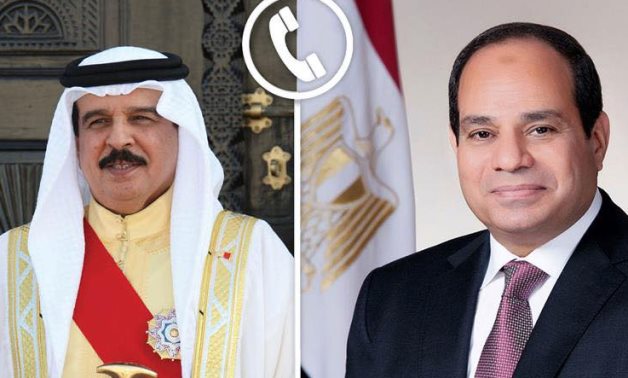 Président Sisi, roi bahreïn: Escalade en cours dans la région principalement liée à l'agression israélienne continue à Gaza