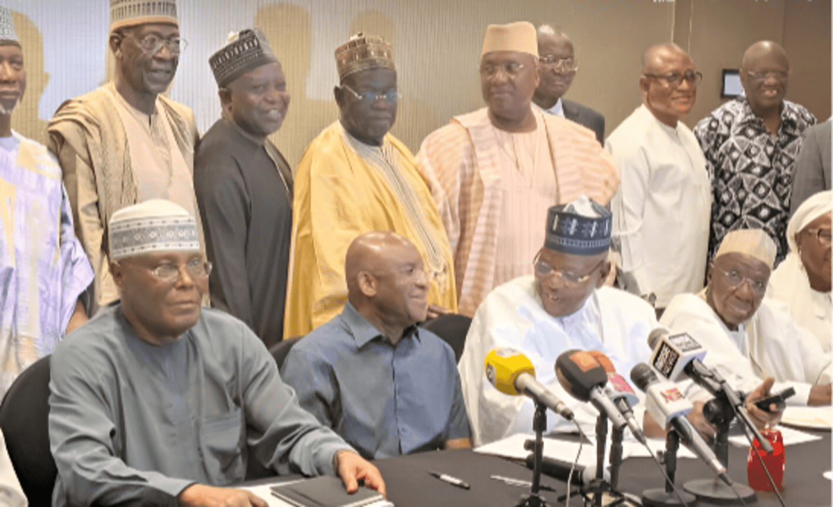 2027: Atiku, David Mark, d'autres exhortent le PDP à rejoindre la coalition contre Tinubu