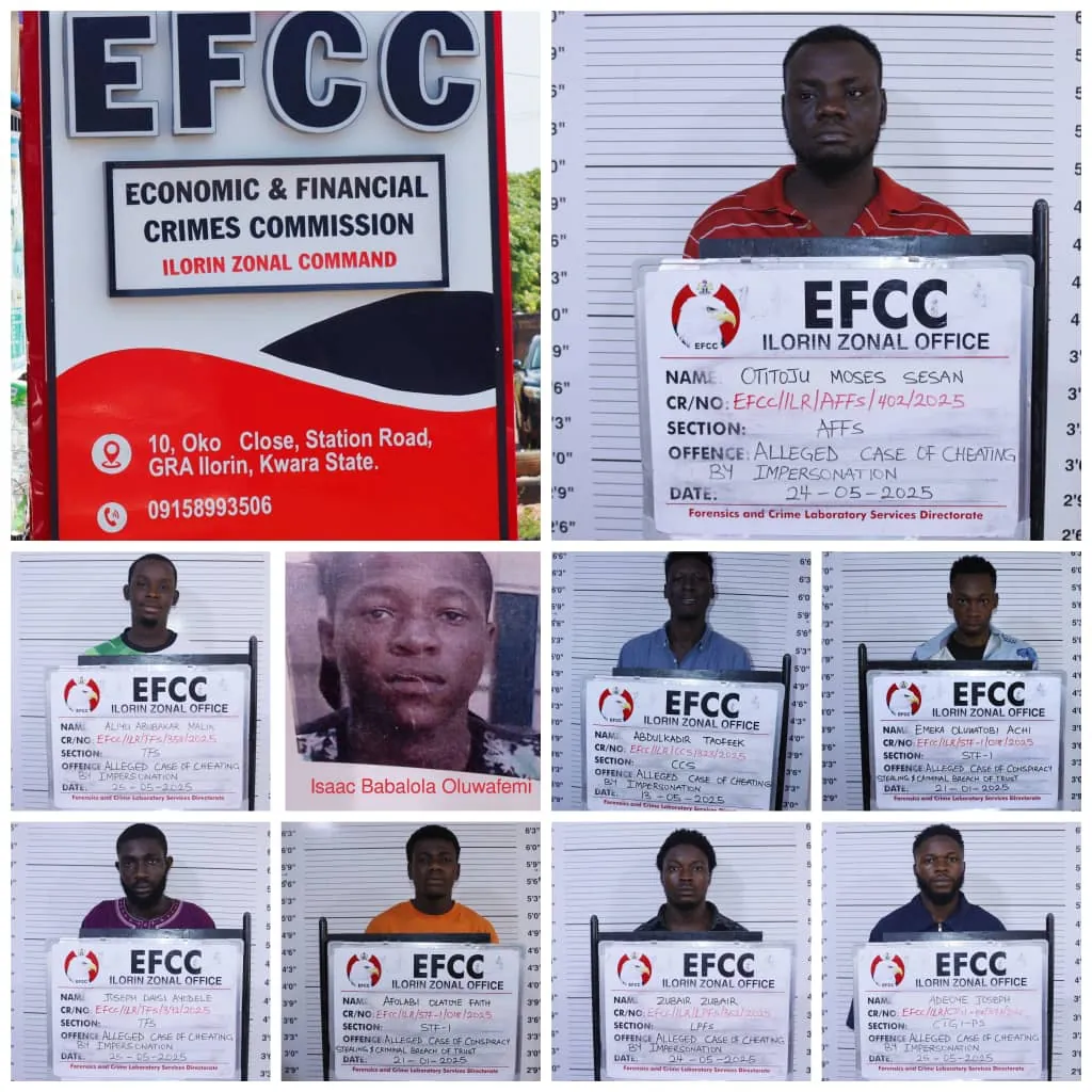 Chanteur de gospel, huit autres emprisonnés pour fraude sur Internet à Kwara