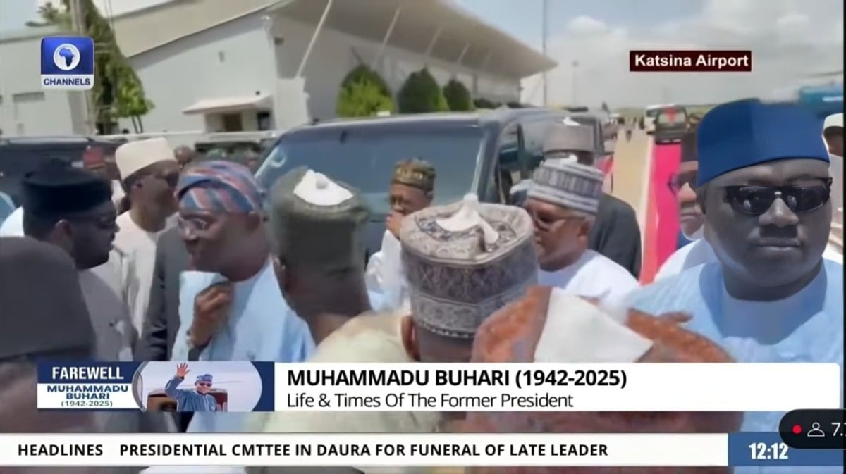 Juste dans: Sanwo-olu, Dapo Abiodun, Dangote, d'autres arrivent Katsina pour l'enterrement de Buhari