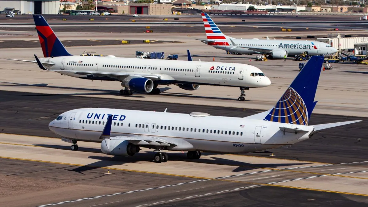 Delta and United airlines,
