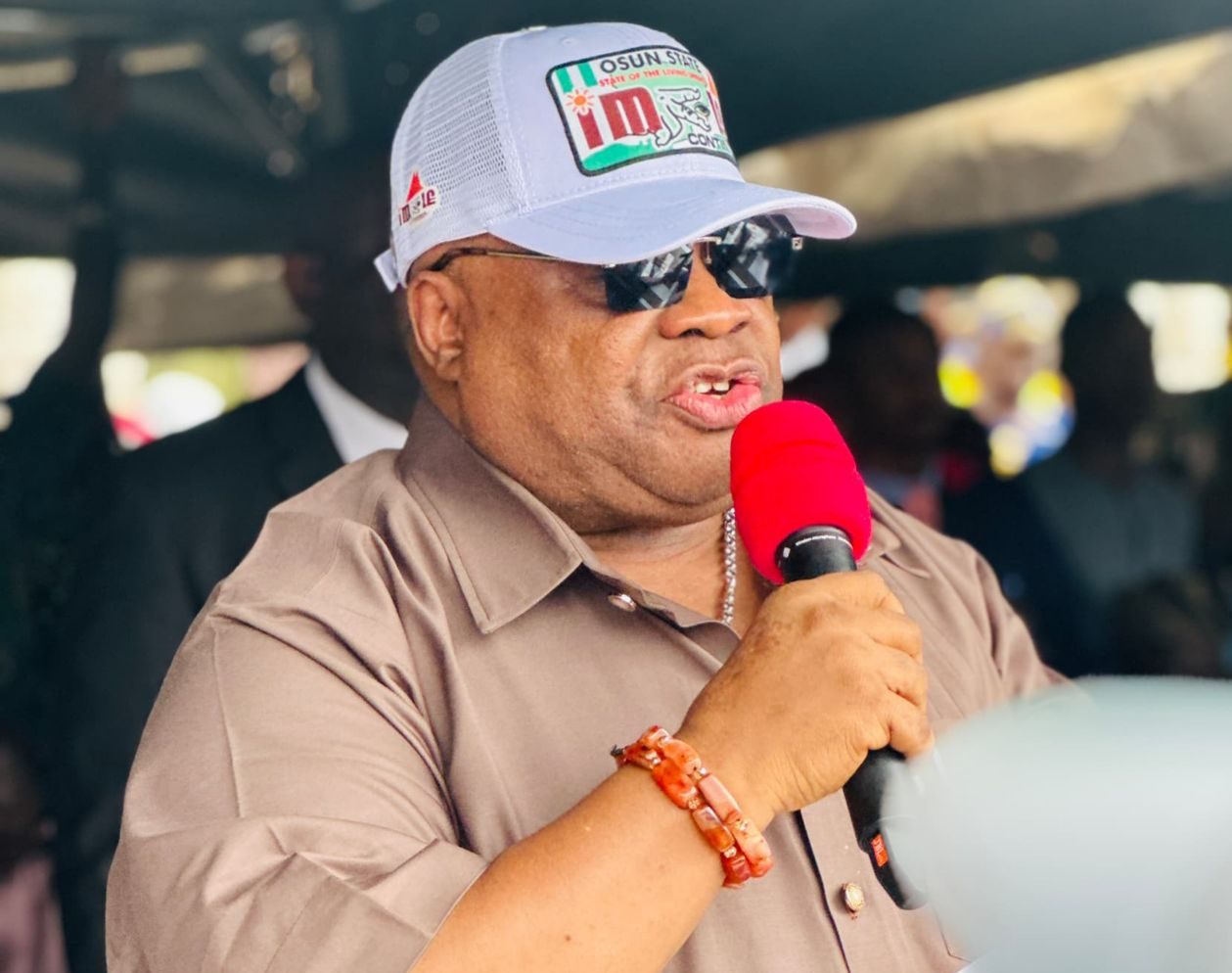 Ademola Adeleke speaking,