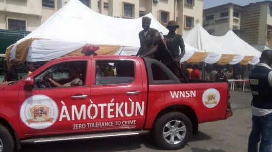 Operation safe grounds, Security guard ‘steals nine air conditioners’, Ekiti Amotekun, Ondo Amotekun, Ondo guber : IGP Egbetokun bans amotekun, vigilantes, others, Amotekun arrests man