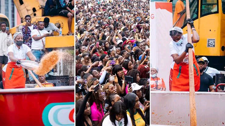 Hilda Baci a servi son riz jollof aux Nigérians affamés - GWR