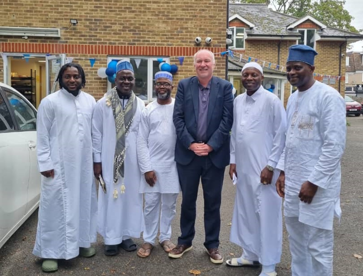THE Member of Parliament (MP) for Dartford, Honourable Jim Dickson with Muslims in UK