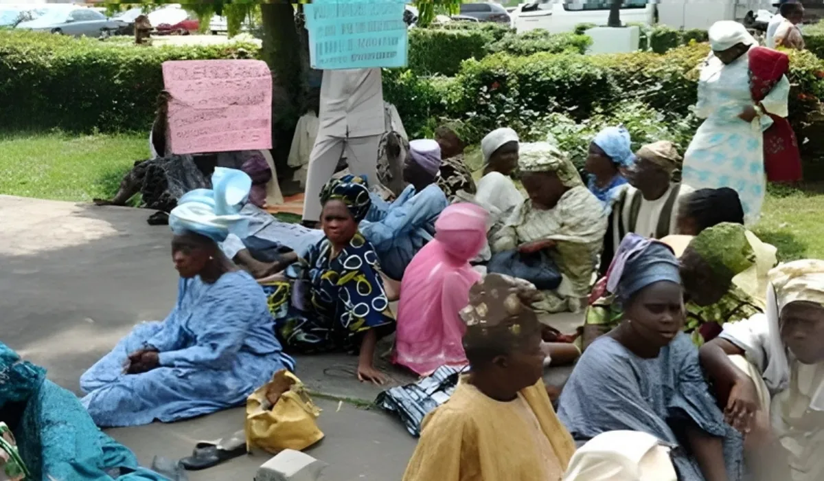 Pensioners protest