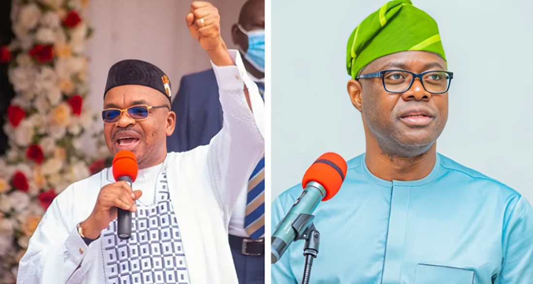 Former Akwa Ibom State governor, Udom Emmanuel AND Seyi Makinde