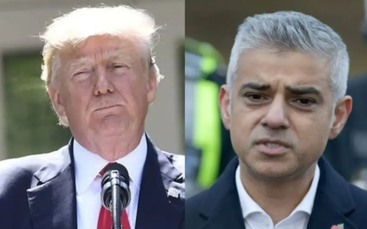 Donald Trump and London Mayor, Sadiq Khan picmix