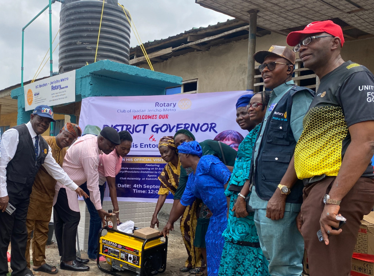 Rotary club commissions water project in Ibadan,