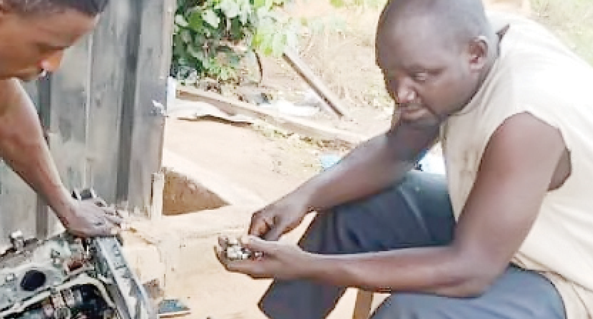Mechanic working at workshop