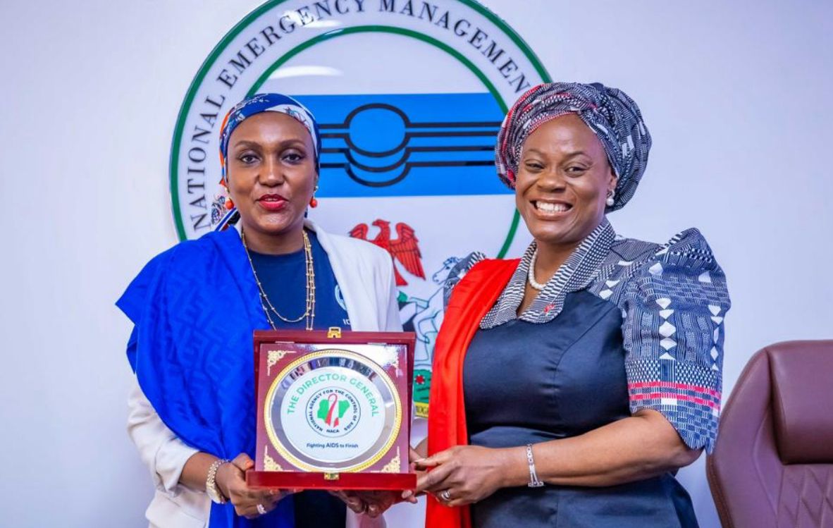 Director General of the National Agency for the Control of AIDS (NACA), Dr. Temitope Ilori, and the Director General of the National Emergency Management Agency (NEMA), Mrs. Zubaida Umar