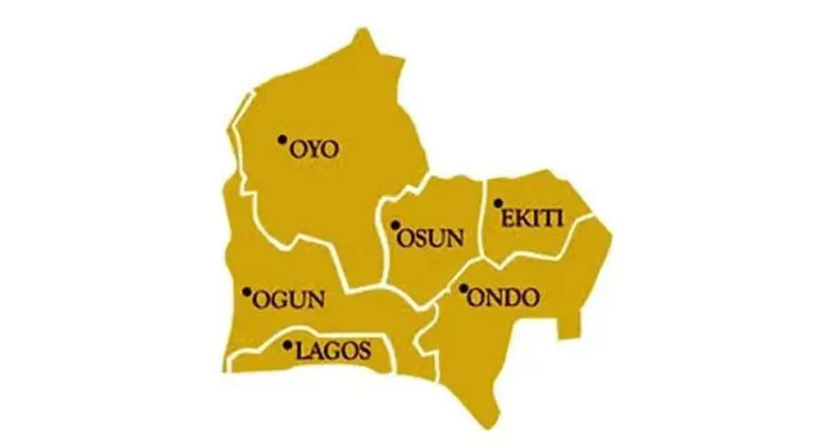 Map of South-West Nigeria
