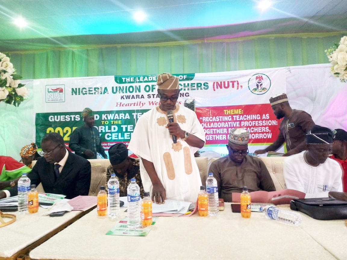 Kawar state chairman of the Nigeria Union of Teachers (NUT), Comrade Yusuf Agboola